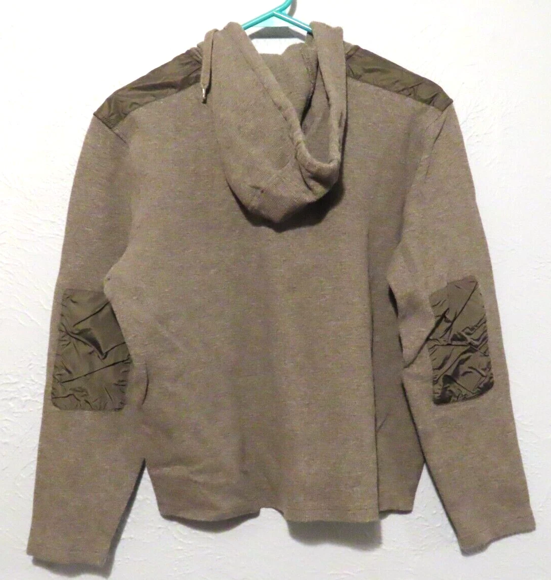 Felpa con cappuccio Michael Kors donna grigio L manica lunga 1 2 cerniera toppa gomito leggere descrizione