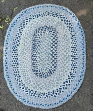 Vintage Braided Rag Rug