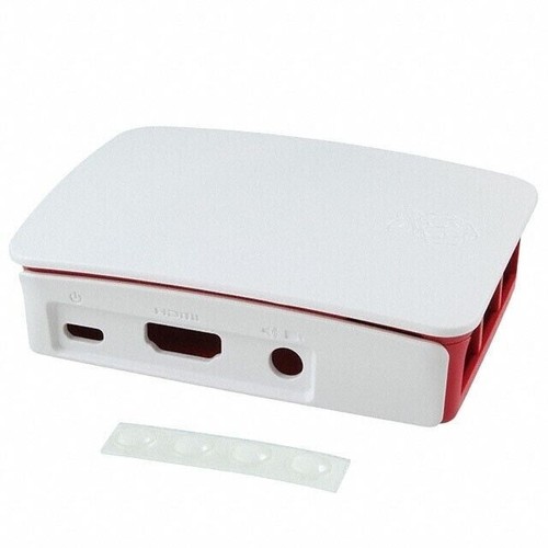 Raspberry Pi 5 Official Case Red White Temp Controlled Cooling Fan Plug N Play - Picture 3 of 5