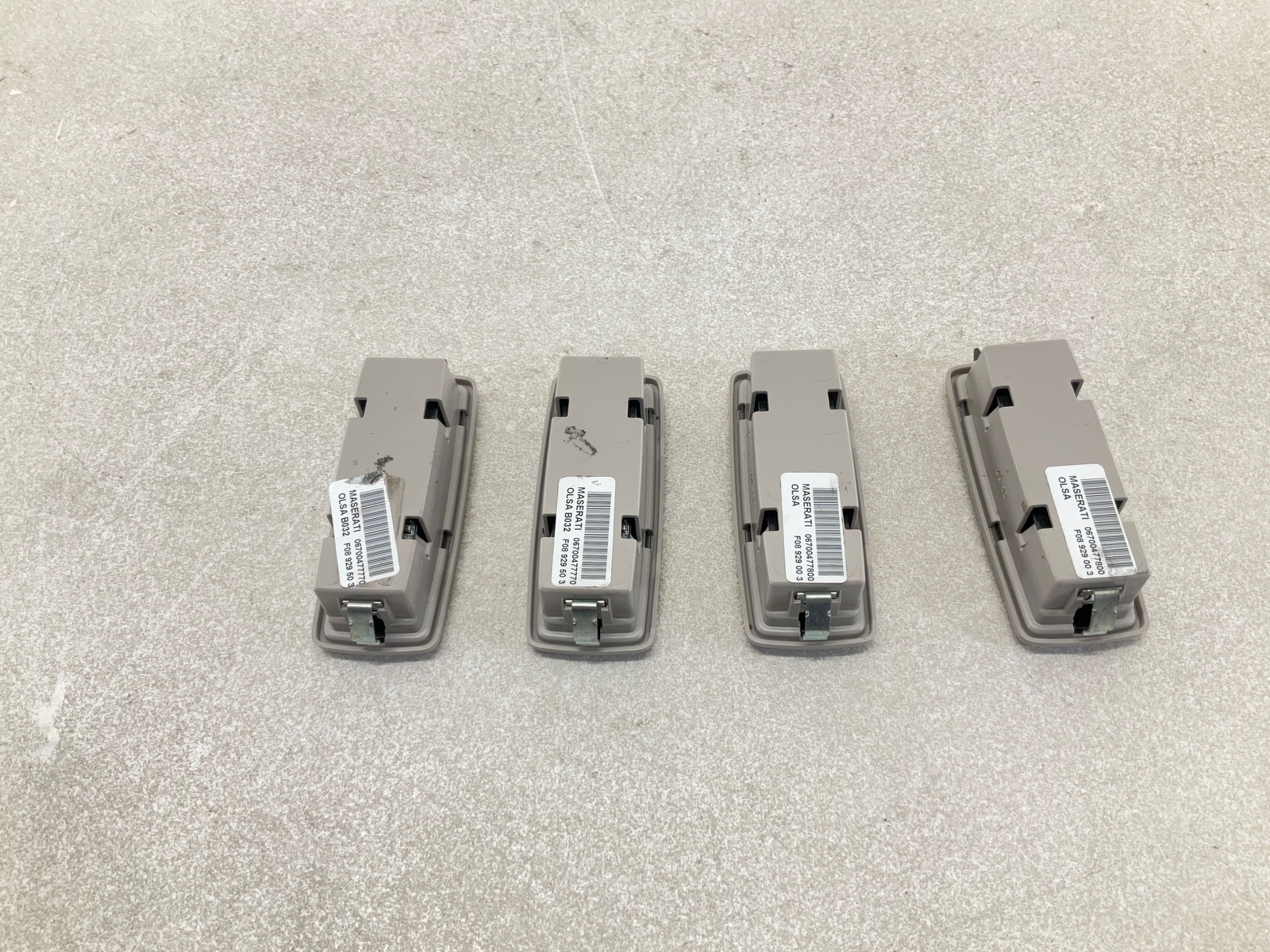 17-20 MASERATI Levante Front & Rear Interior Roof Dome Light Lamp Set Of 4 CM