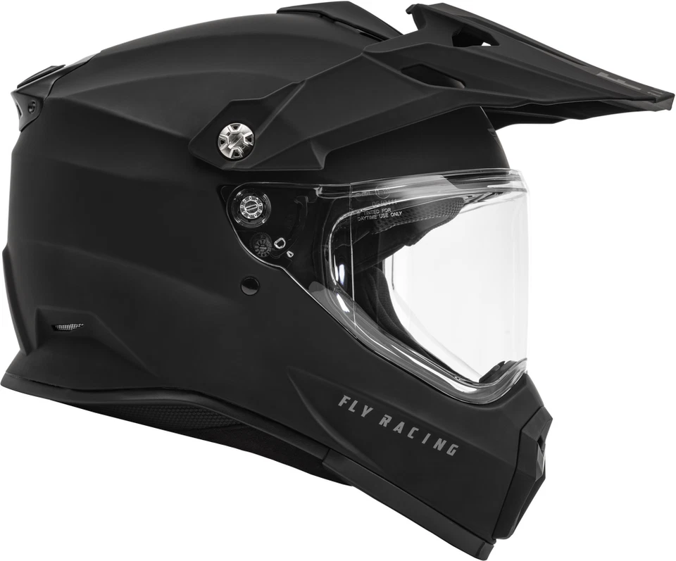 Nuevo Casco de Motocicleta Fly Racing Trekker Negro Mate Sólido DOT ECE Todas las Tallas Foto 2 de 4