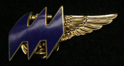 HOWARD HUGHES AIRWEST AIRLINES WING LOGO PIN UP FLIGHT ATTENDANT CREW STEWARDESS