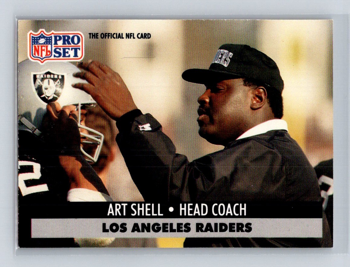 1991 Pro Set #198 Art Shell Los Angeles Raiders