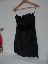 Ladies Lovely Ax Paris Black Layered Dress Size 12 Vgc Bnwt