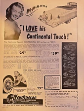 1953 Magazine Advertisement Newhouse Automotive Industries Continental Kit