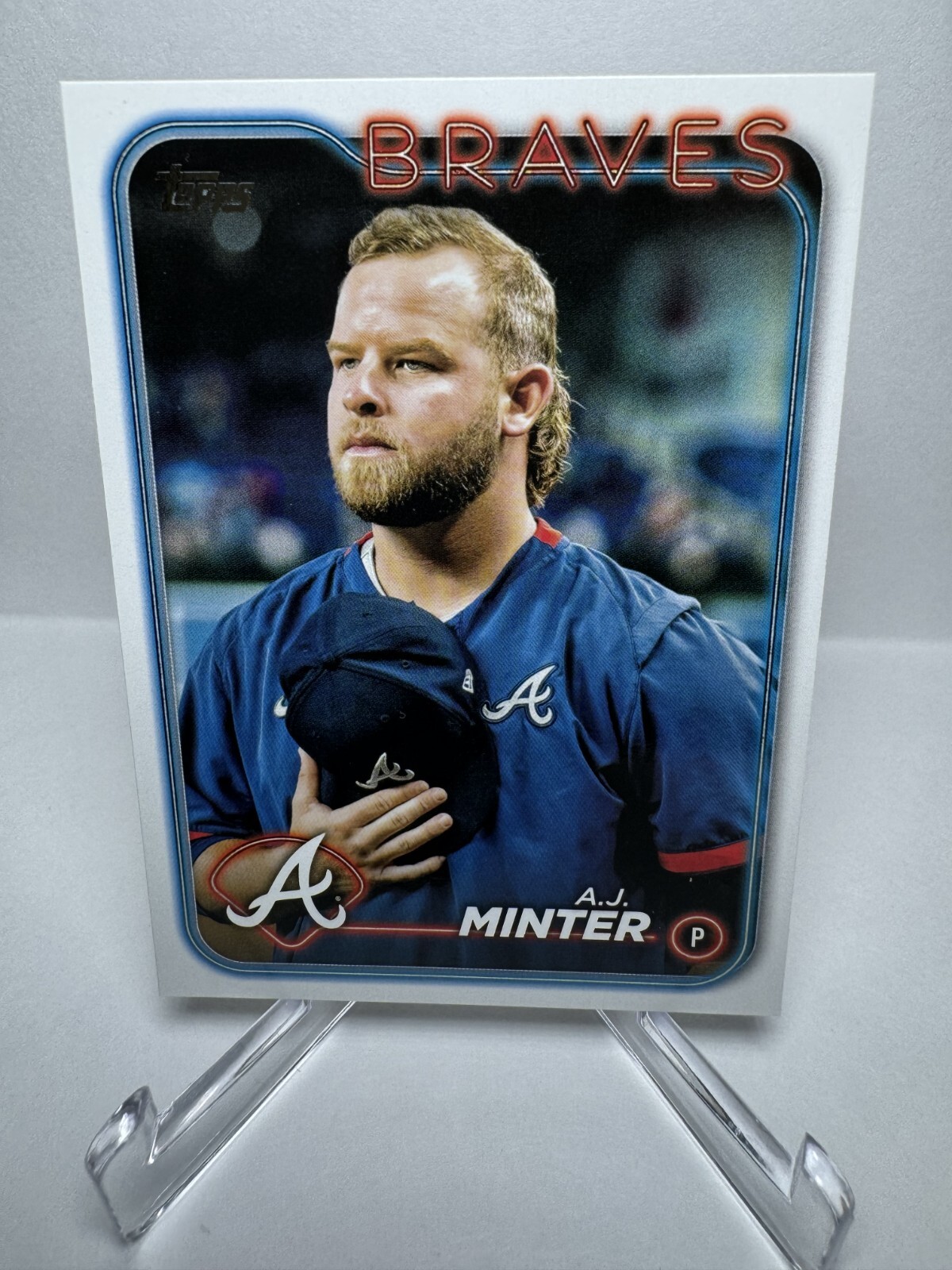 2024 Topps Series 2 A.J. Minter Golden Mirror SSP Atlanta Braves #539