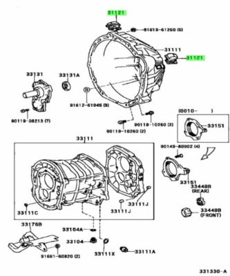 TOYOTA SUPRA Cover Clutch Housing Genuine JDM OEM 31121-14030 | eBay