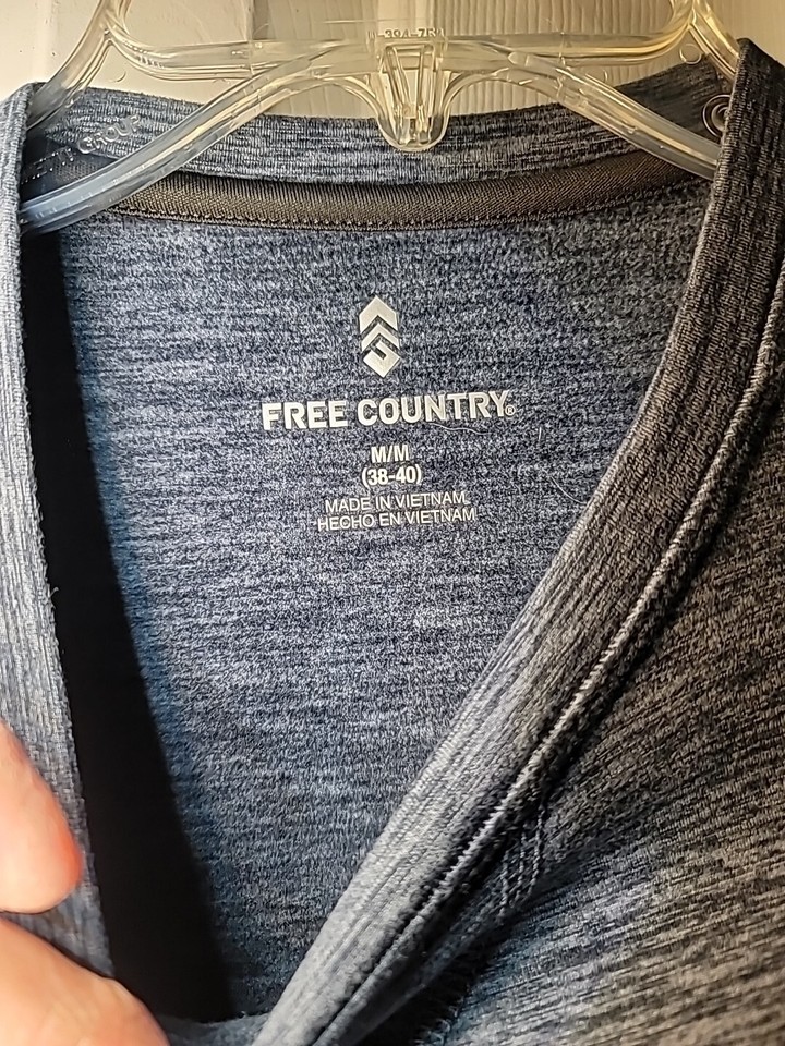Men Free Country Microtech Long Sleeve Warming Shirt Size Medium