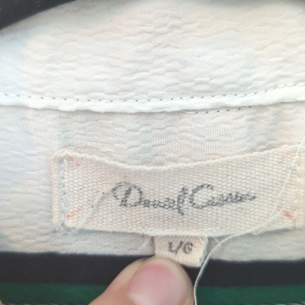 Daniel Cassin Vertical Stripes Button Down Shirt L - image 5