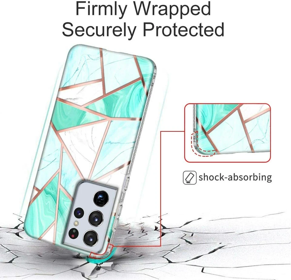 Compatible con Funda Galaxy S21 Ultra, Transparente TPU Parachoques Protector Silicona Foto 4 de 4