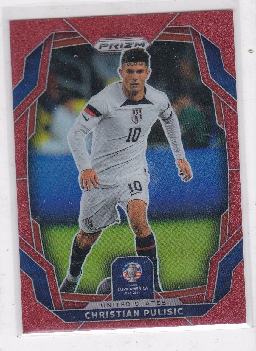 2024 Panini Conmebol Copa Prizm #150 Christian Pulisic Red Prizm 147/199 USA