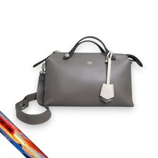 FENDI Visible Medium Shoulder Bag 2Way Gray SB11210125532 Women's