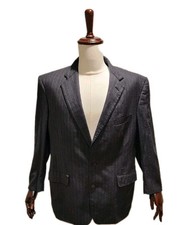 Vintage Brooks Brothers Sport Coat Blazer 43 R Black Pinstripes Made In USA