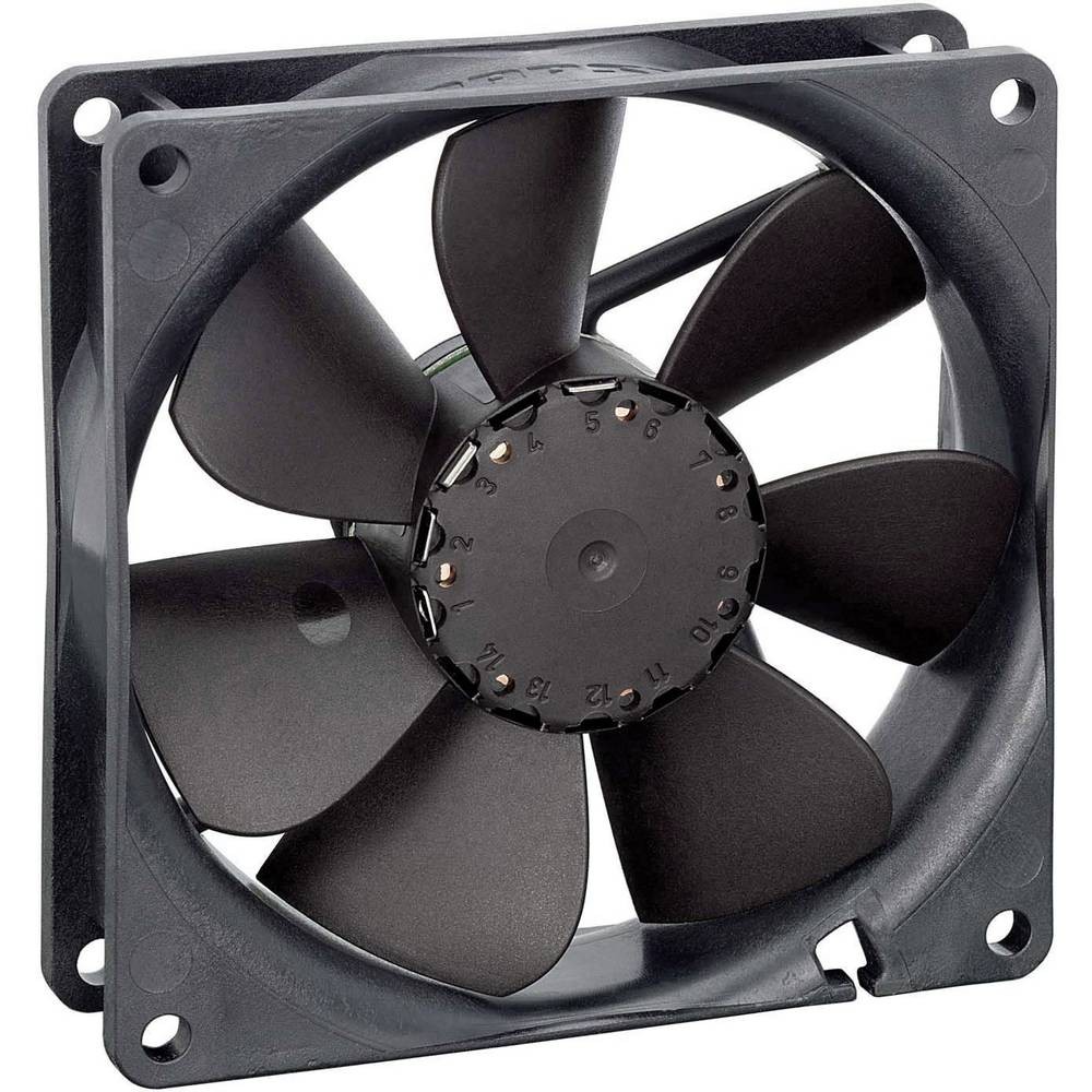 Ventilateur axial EBM Papst 3414NGH pour aération de boîtier de commande industrielle 24V