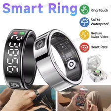 Smart Ring avec écran d'affichage et touche