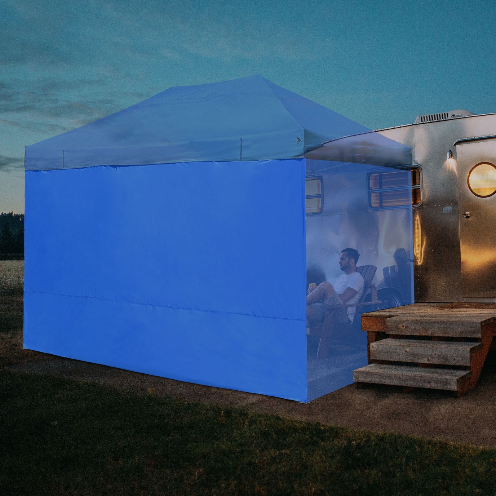 InstaHibit 1 Pack Side Wall for 10x15 Ft EZ Pop Up Canopy Tent UV50+ Shelter Sun