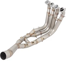 Stainless steel Exhaust Tips Mid Pipe For BMW S1000RR S1000R  2019-2025