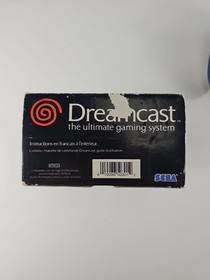 Dreamcast Clear Blue Controller OEM HKT-7700 Sega Tested w/Box (Hairline Crack)