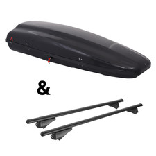 Für BMW X4 Typ G02/ F98 - Dachträger Menabo Tiger & Dachbox Arjes 480 Neuware