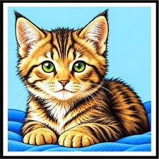 30 Custom Little Cat Personalized Address Labels