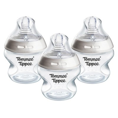 Tommee Tippee Babyflaschen, Natural Start 3 Stück (1er Pack), gemischt 