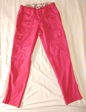 Koi Stretch Womens Small Petite Short 28" Very Pink Scrub Pants Style 710-P