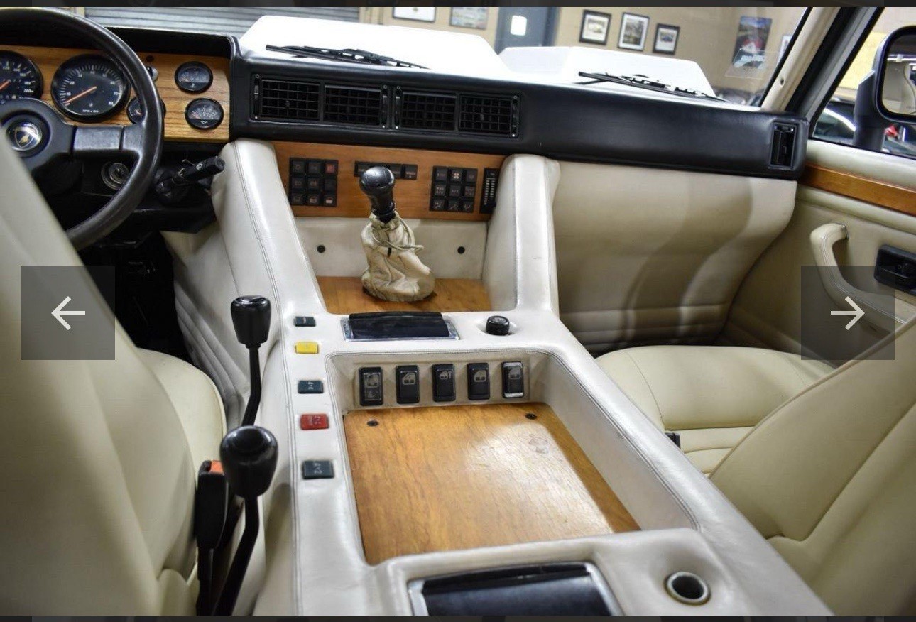 Lamborghini LM002 Center Console Wood Inserts OEM