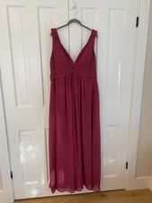 Azazie Maren Long Bridesmaid Sleeveless Gown in Mulberry Size A16