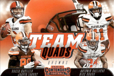 Baker Mayfield - Rookie - 2018 Panini Contenders Football - Team Quads #TQ-6