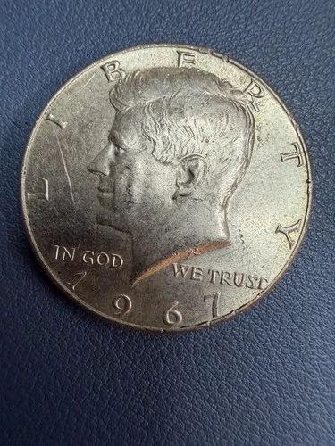 1967 Kennedy Half Dollar About Good 40% Silver 50 Cent Coin