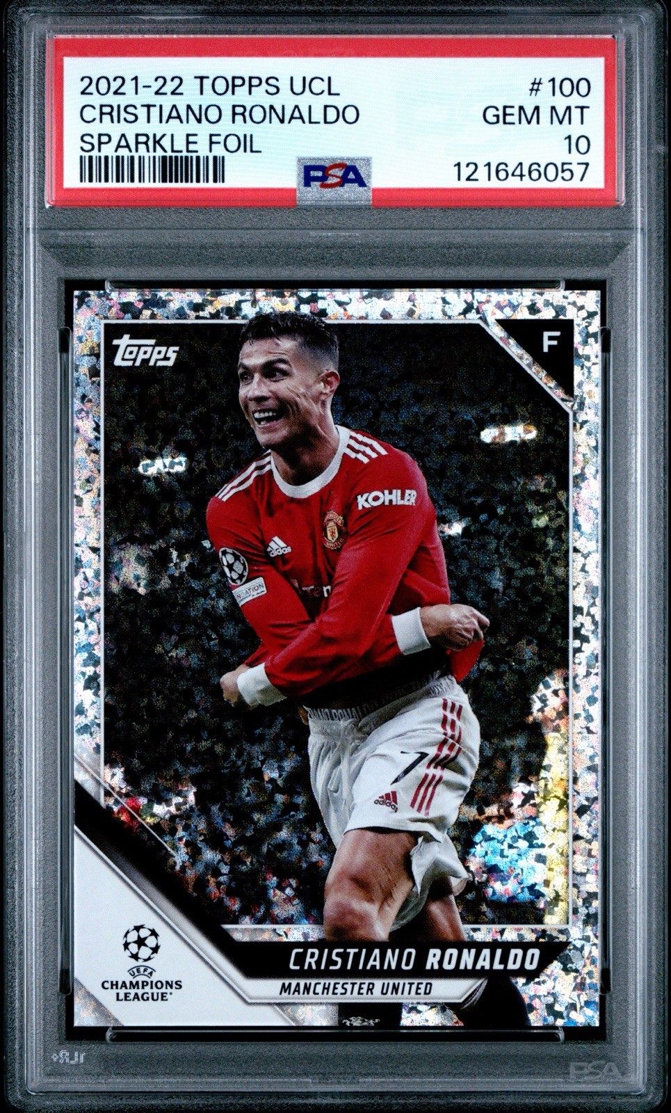 2021-22 Topps Uefa Champions League - Cristiano Ronaldo #100 Sparkle Foil