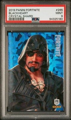 2019 PANINI FORTNITE CRYSTAL SHARD #265 BLACKHEART PSA 9