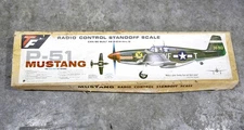 Top Flite 60" P-51 Mustang Standoff Scale RC Airplane Kit NOS in Box Vintage