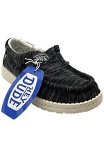 Hey Dude Boy's Wally Youth Stretch Black