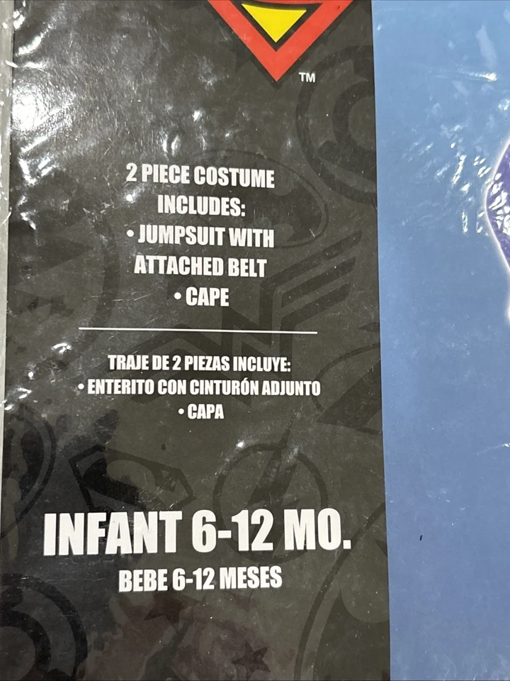 DC Batman, Talla Infantil 6-12 Meses, Disfraz Halloween: Mono, Capa, Máscara Foto 2 de 4