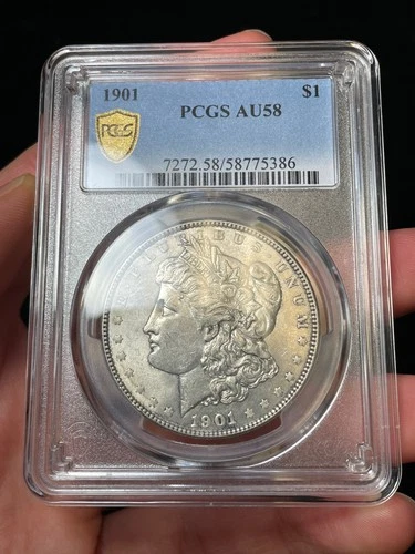 1901 PCGS AU58 Morgan Silver Dollar Semi-Key Date