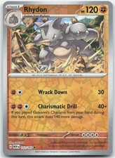 Rhydon Reverse Holofoil Uncommon SV: Scarlet & Violet 151 112/165 NM