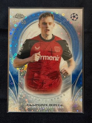 2024-25 Topps UEFA UCC Florian Wirtz Blue Ultimate Stage Chrome /150