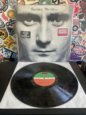 PHIL COLLINS Face Value VG+ VINYL W/HYPE STICKER 