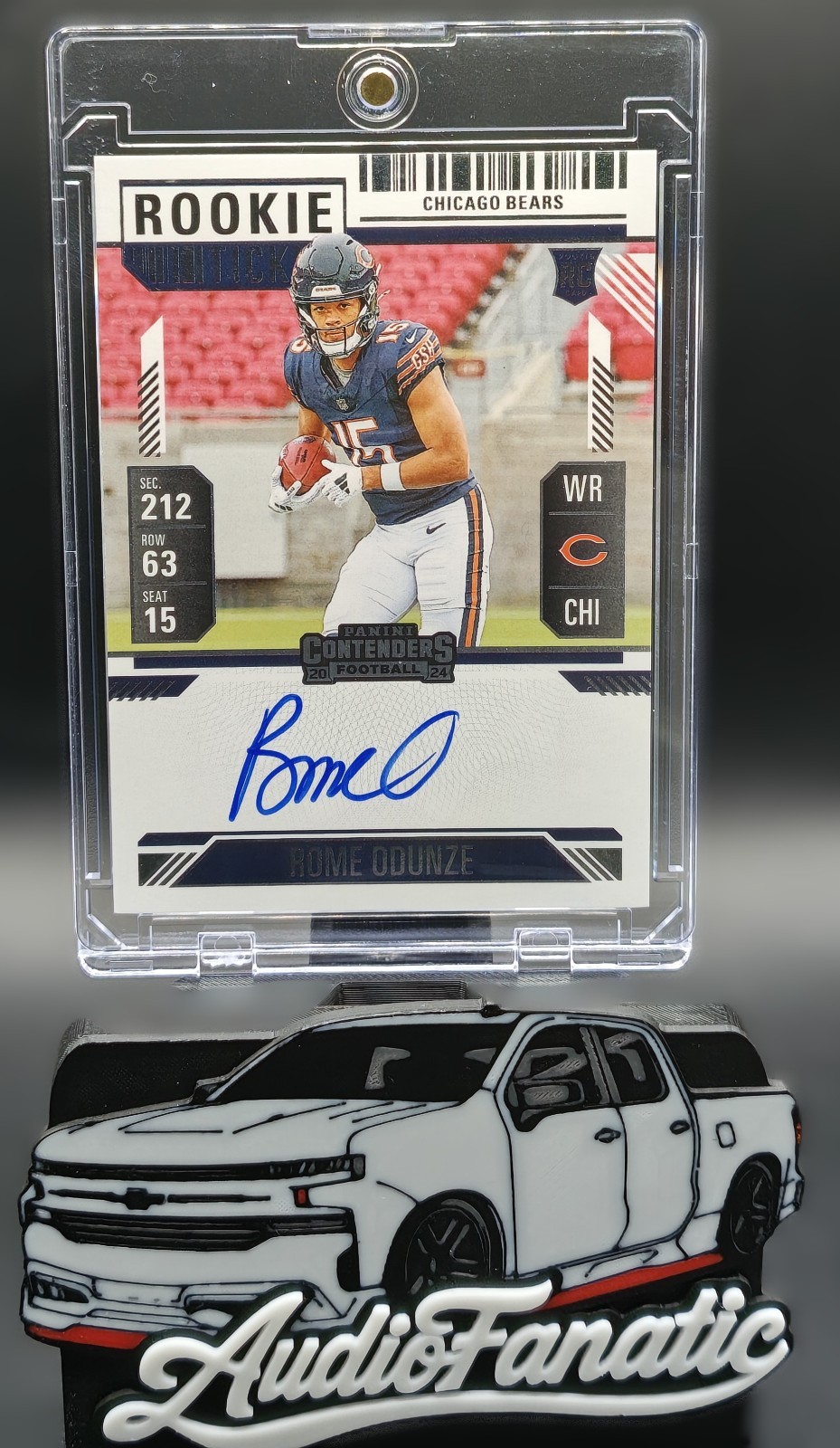 Rome Odunze Panini Contenders #104 Autograph