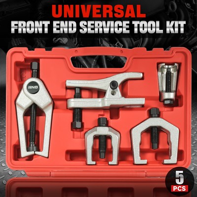 5Pcs Front End Service Pitman Arm Puller Ball Joint Tie Rod Removal Tool Set Red