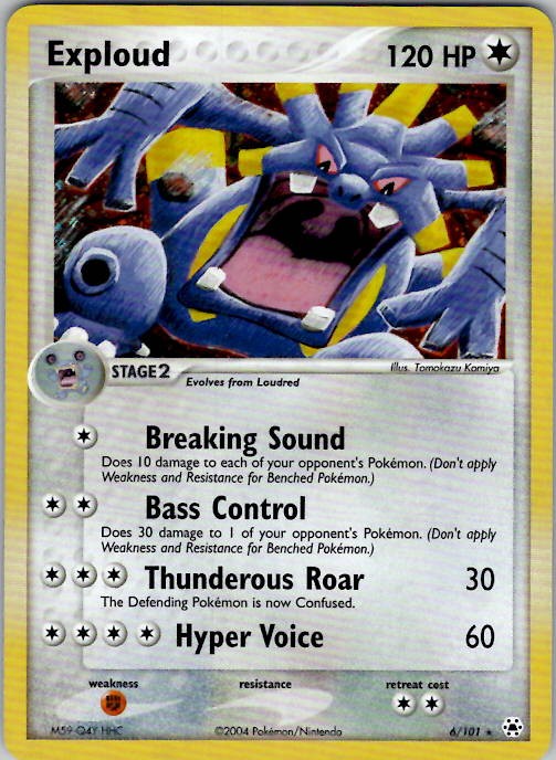 Exploud Hidden Legends 6/101 Holo NM