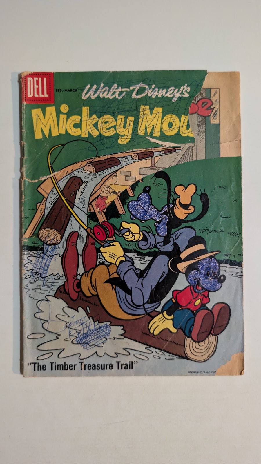 Walt Disney's Mickey Mouse #58 Comic Book Goofy Paul Murry Dell 1958