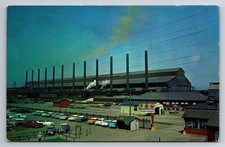 OH, Lorain, National Tube Division of US Steel, 50s Cars, Vintage Postcard