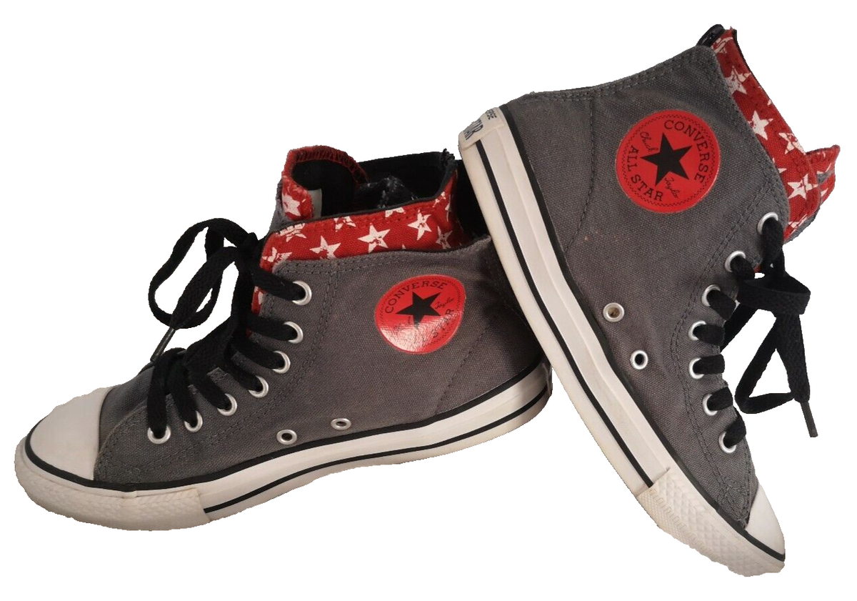CONVERSE Chuck Taylor CT Zip Back High Top Sneakers USA Red white