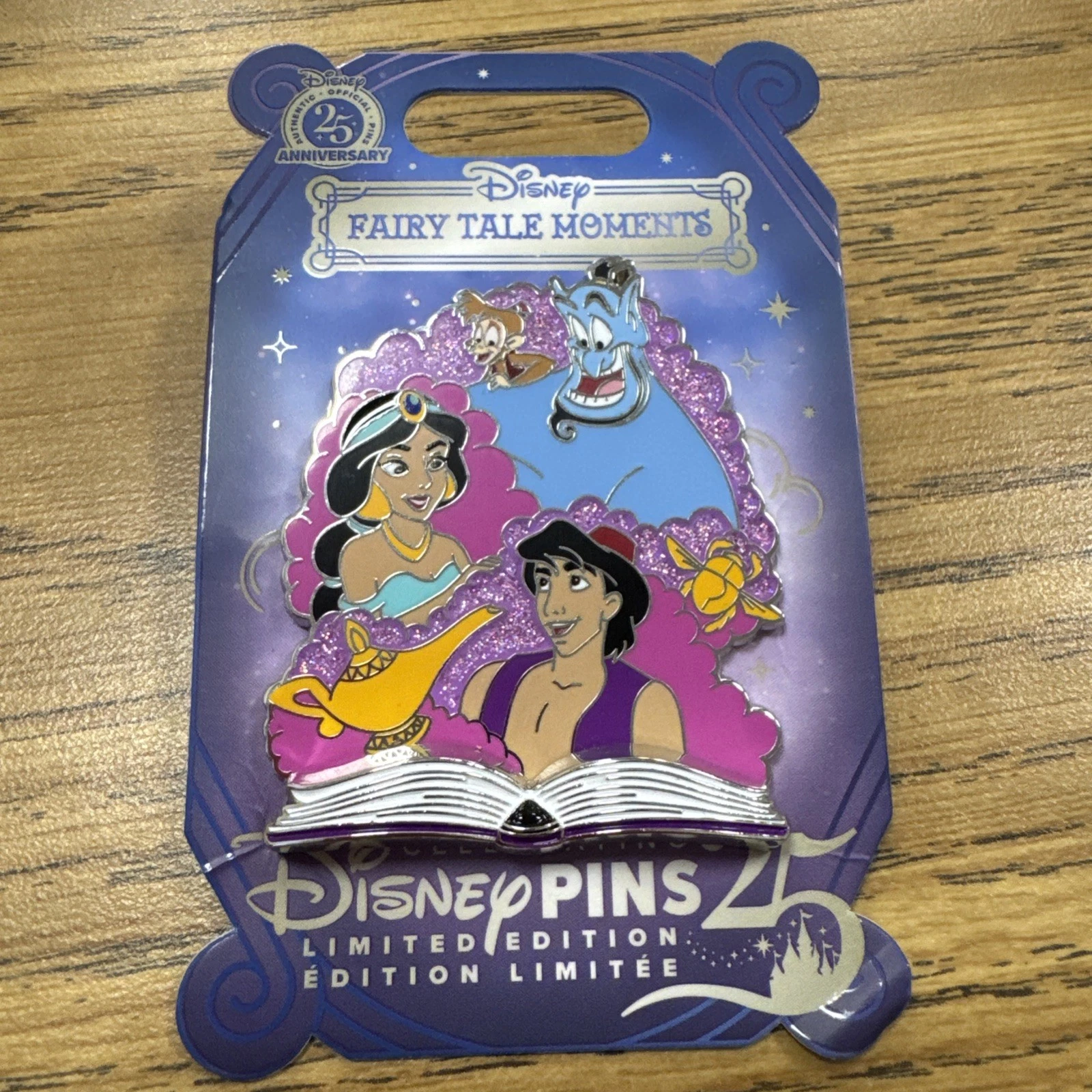 Disney Parks Pin 2025 Fairytale Moments 4 Of 12 Aladdin Jasmine Genie LE 2500