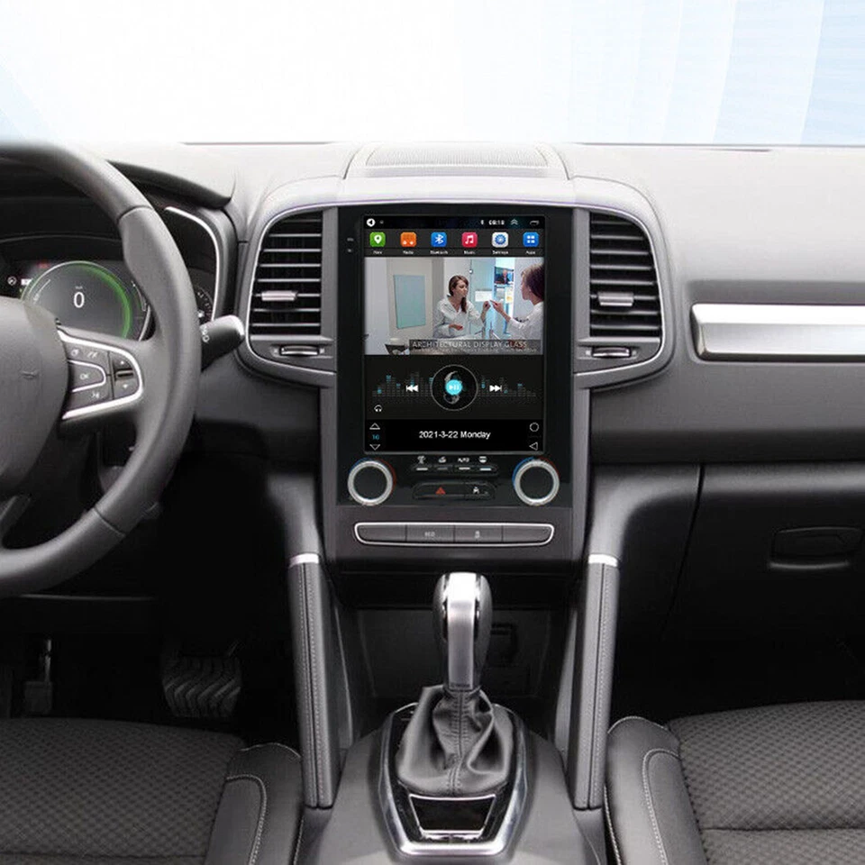 Pantalla de navegación MP5 de 10,4 pulgadas para coche Renault Koleos/Megana 4 Android 12 Foto 3 de 4