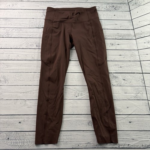 ALO Yoga High Waist Moto Legging Women's Medium Tan Brown