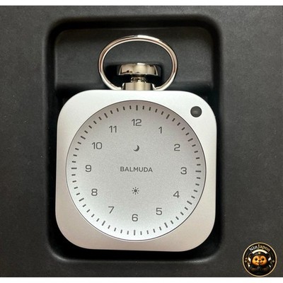 BALMUDA The Clock DSC01-SV Silver Desk Alarm Clock Bluetooth Wi-Fi