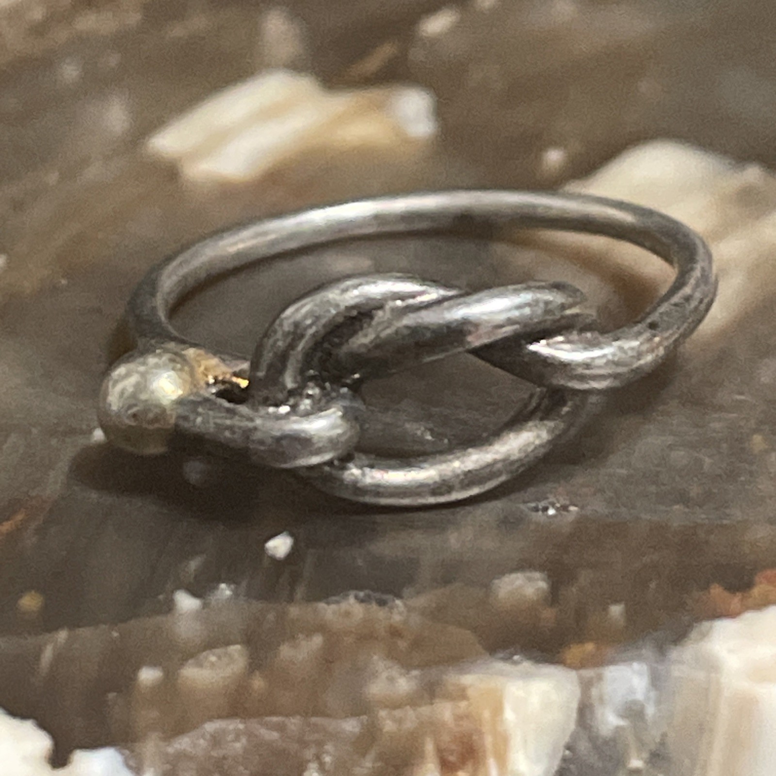 Infinity Rope Braid Sterling Silver Ring Size 6 - image 1